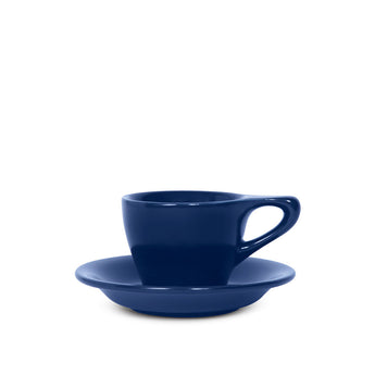 Lino Espresso Cup & Saucer, Indigo