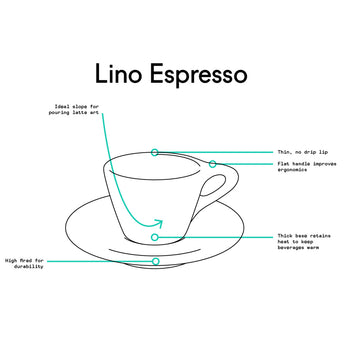 Lino Espresso Cup Only, Light Gray