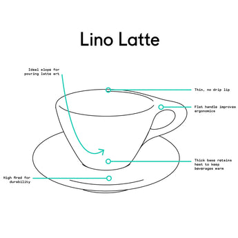 Lino Large Latte Cup Only, White