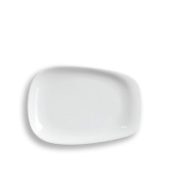 Lino Small Pulled Plate, White