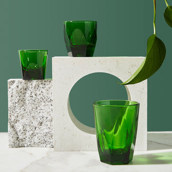 Vero Latte Glass, Emerald