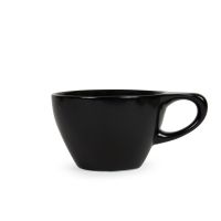 Lino Small Latte Cup NO SAUCER, Matte Black - One Dozen