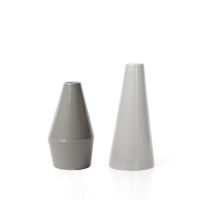 Lino Vases, Shades of Gray - One Dozen